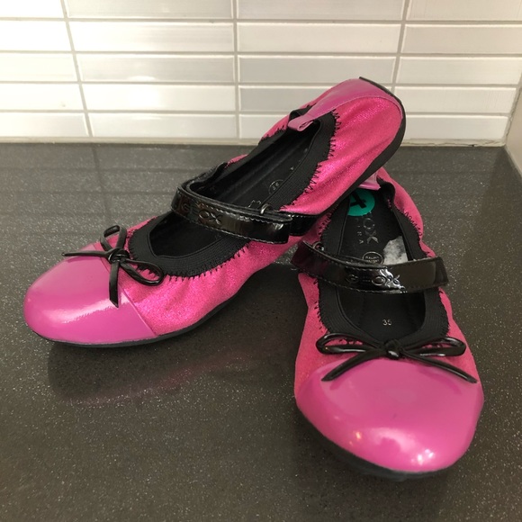 EUC Gorgeous Geox sparkly girls flats - Picture 1 of 8